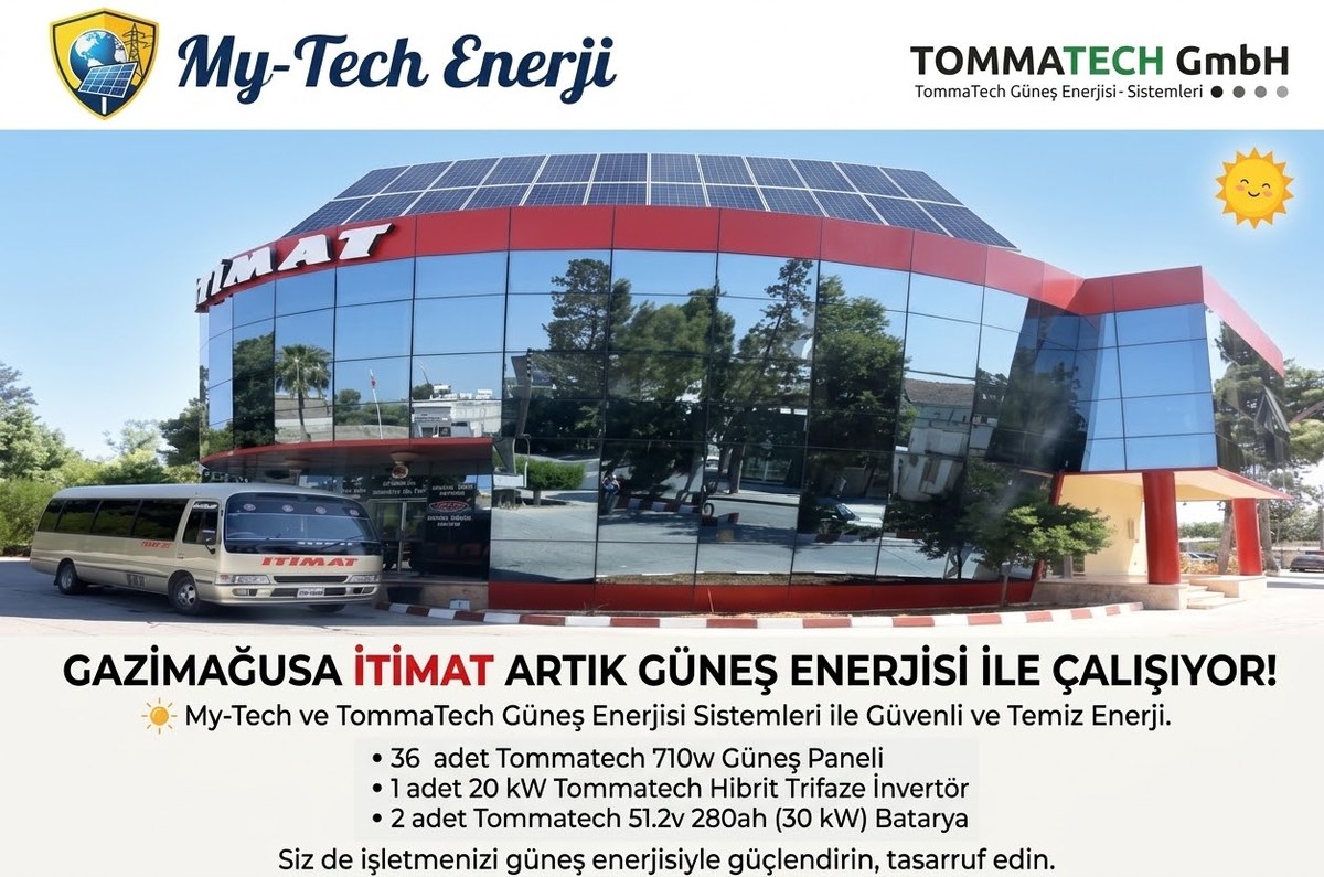 Gazimağusa İtimat - GES + Enerji Depolama